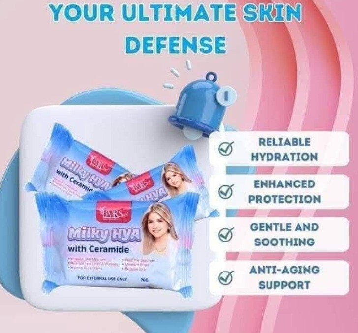 3 bars BMRS Milky Hya Ceramide Soap 70 g/bar