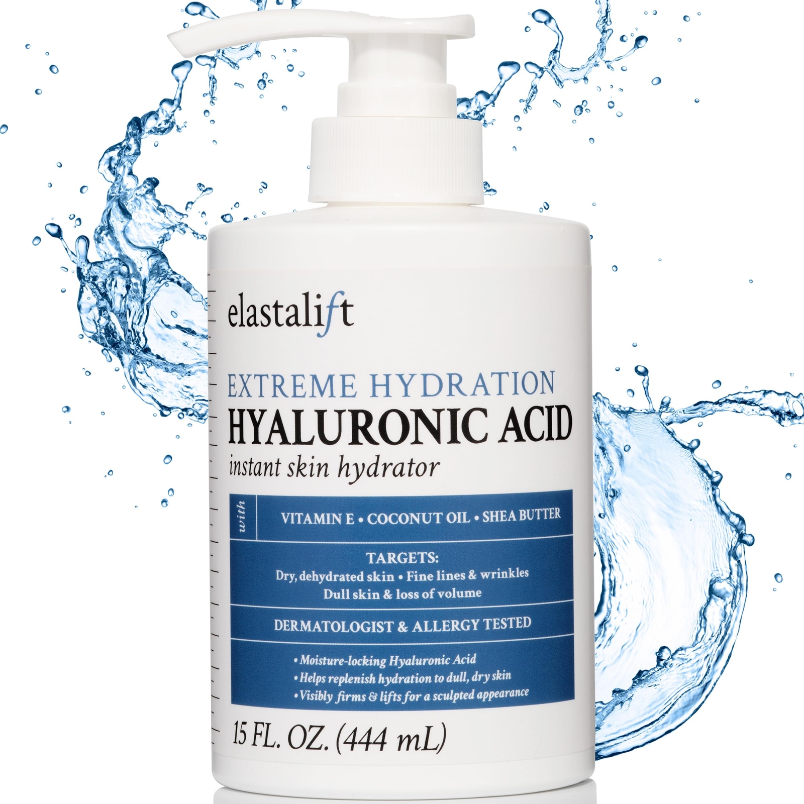 15 Fl Oz Hyaluronic Acid Skin Moisturizer Cream for Youthful Hydrated Skin