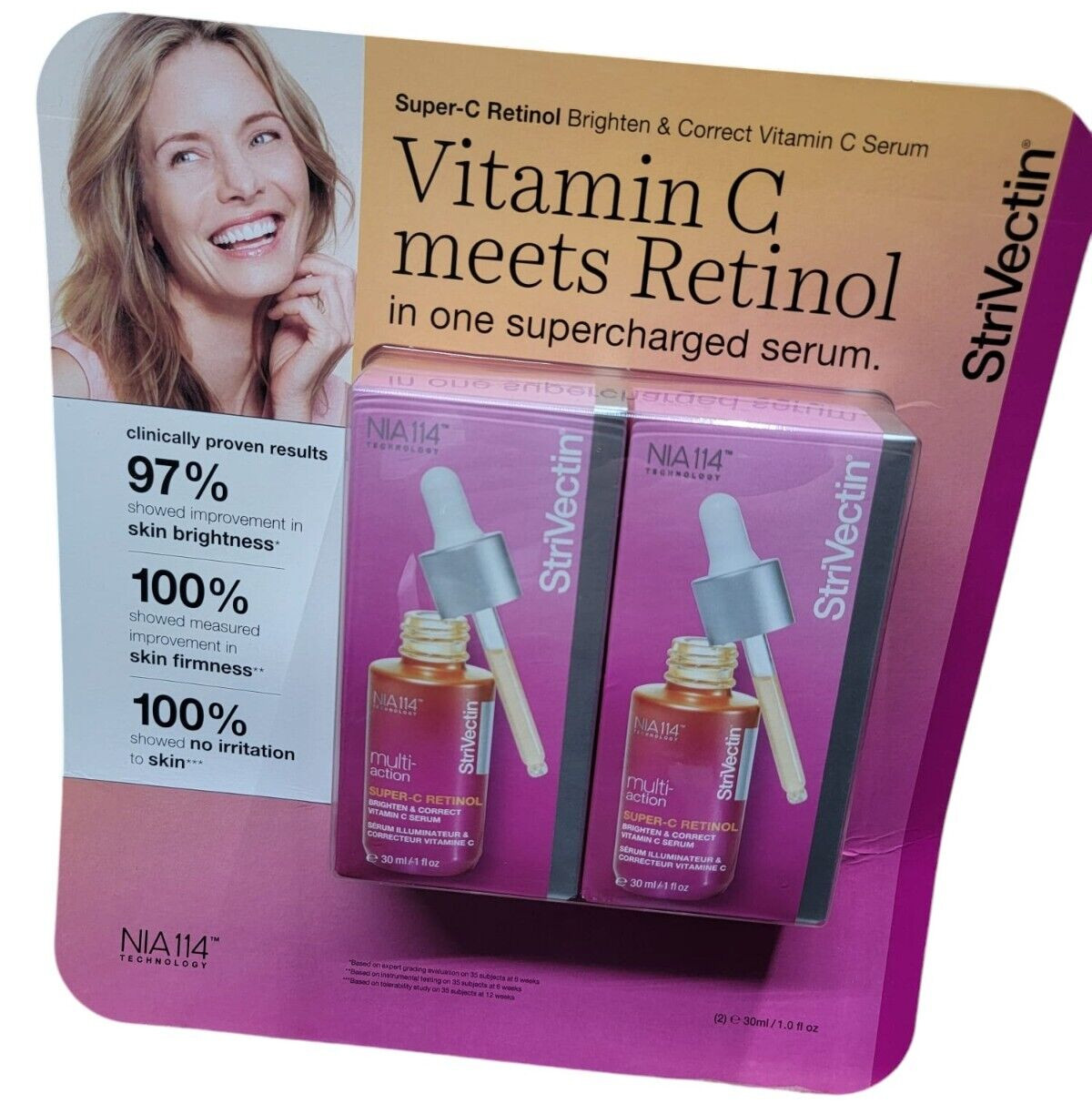STRIVECTIN Multi Action Super C Retinol Brighten Correct Vitamin C Serum 2 oz