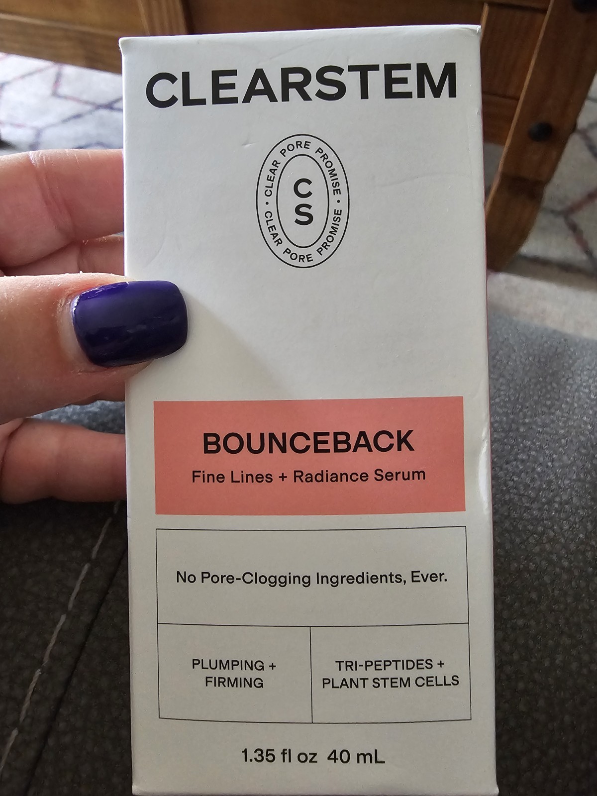 CLEARSTEM Bounceback Fine Lines + Radiance Serum, 1.35 fl oz / 40 mL