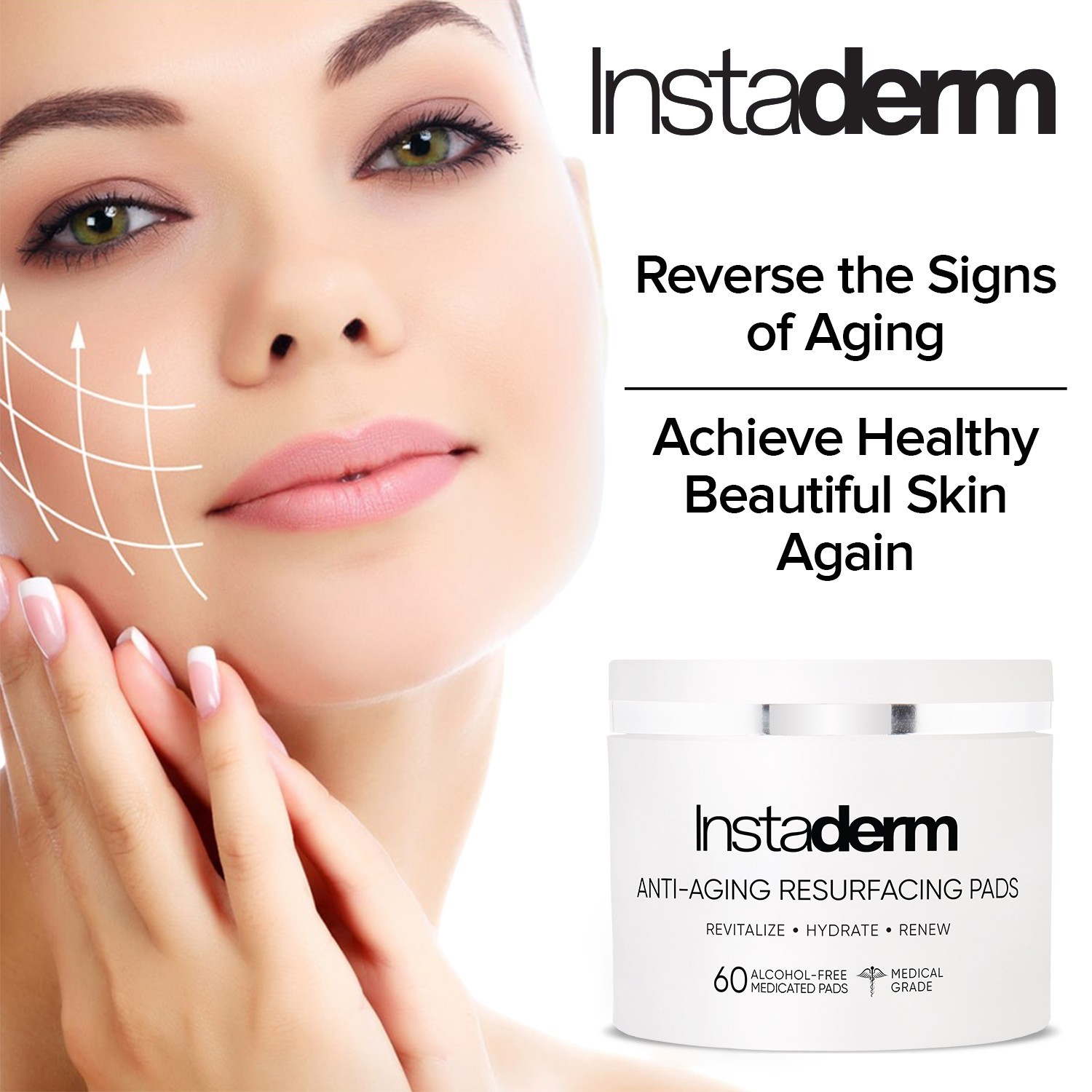 Anti-Aging Exfoliating Peel Pads -Smooth’s Fine Lines, Wrinkles, & Dark Spots.