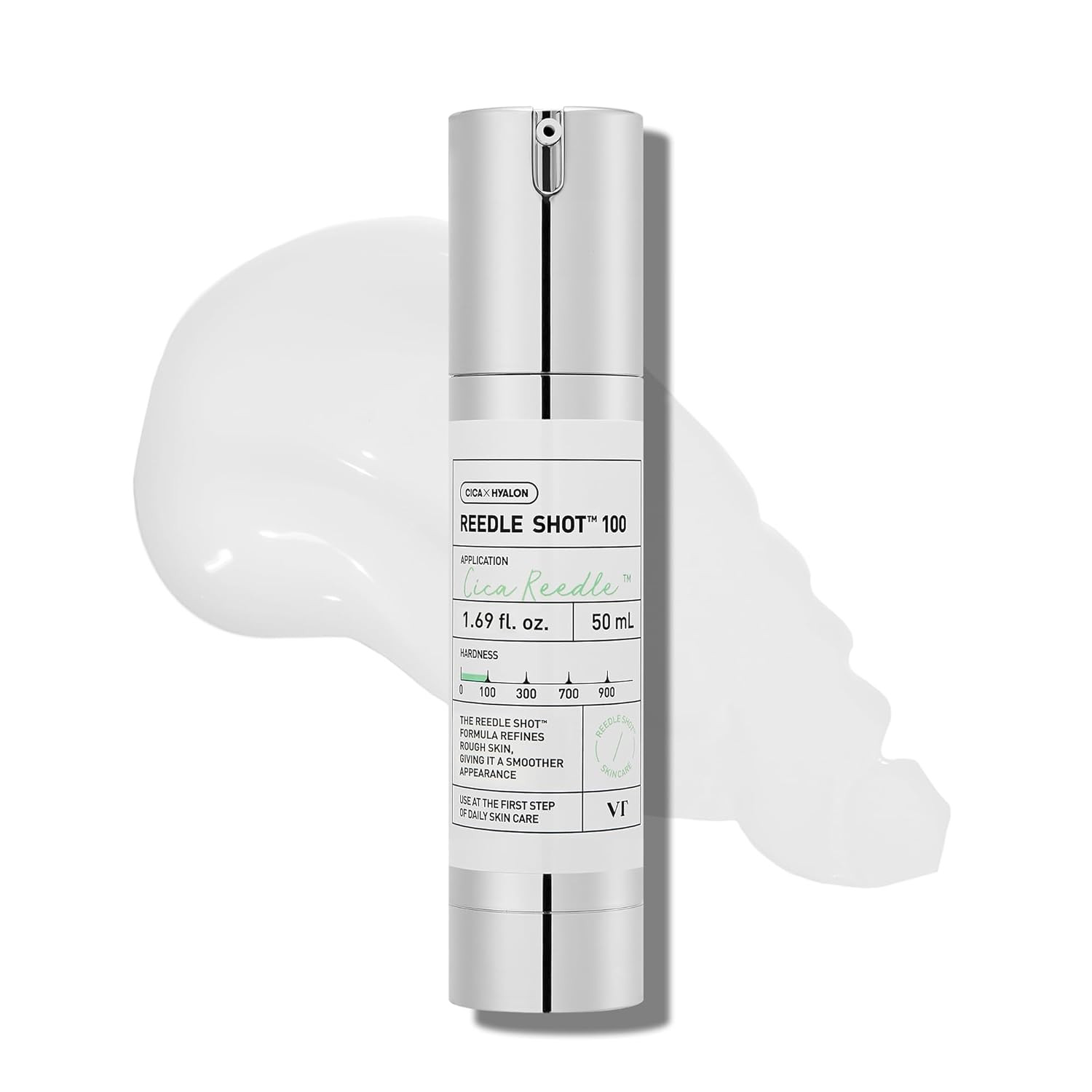 CICA Reedle Shot 100, Spicule Microneedling Serum for Pore Care & Exfoliation, E