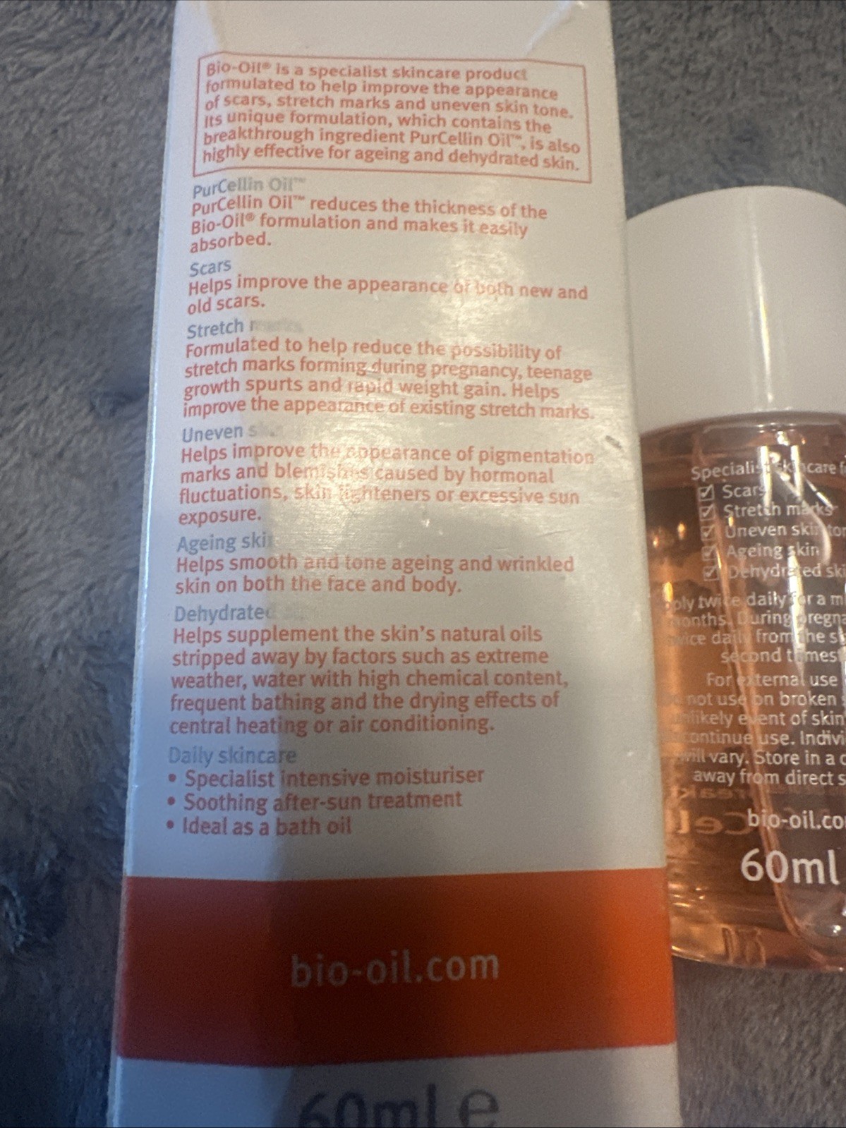 Bio-Oil Skincare Oil for Scars and Stretchmarks PurCellin 60ml. / 2 fl oz.