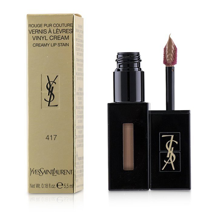 Yves Saint Laurent YSL Beauty Vinyl Cream Creamy Lip Stain 417 Beige 0.18 oz
