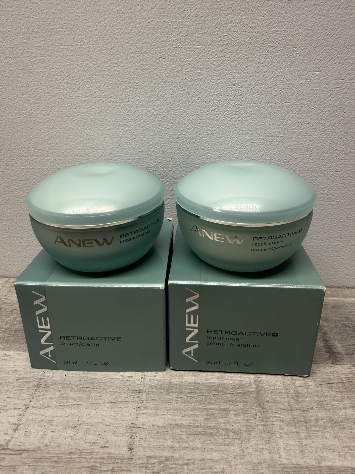 2x Anew Retroactive Repair Cream Creme 50ml 1.7oz Avon Anti-Aging Skincare NEW