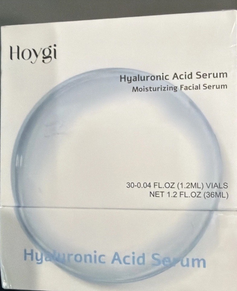 Hoygi Hyaluronic Acid Serum 30 Vials Single Use Moisturizing Facial Essence NIB