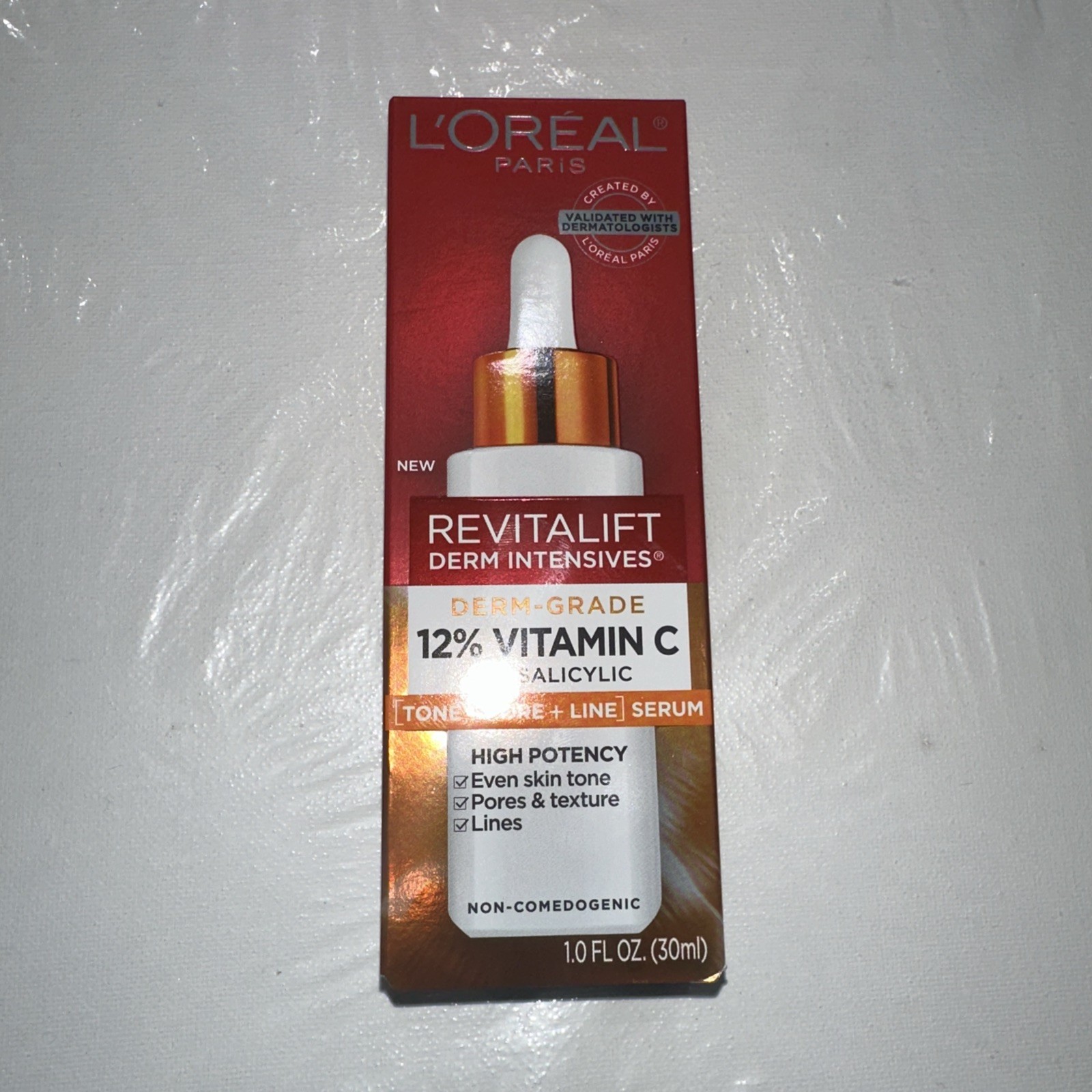 L’Oreal Revitalift Derm Intensives 12% Vitamin C +E Salicylic Serum (1.0 FL OZ)