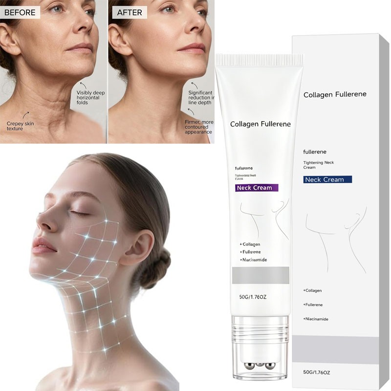 Magic Collagen Fullerene Neck Cream – Neck Skincare with Collagen Peptides 50g