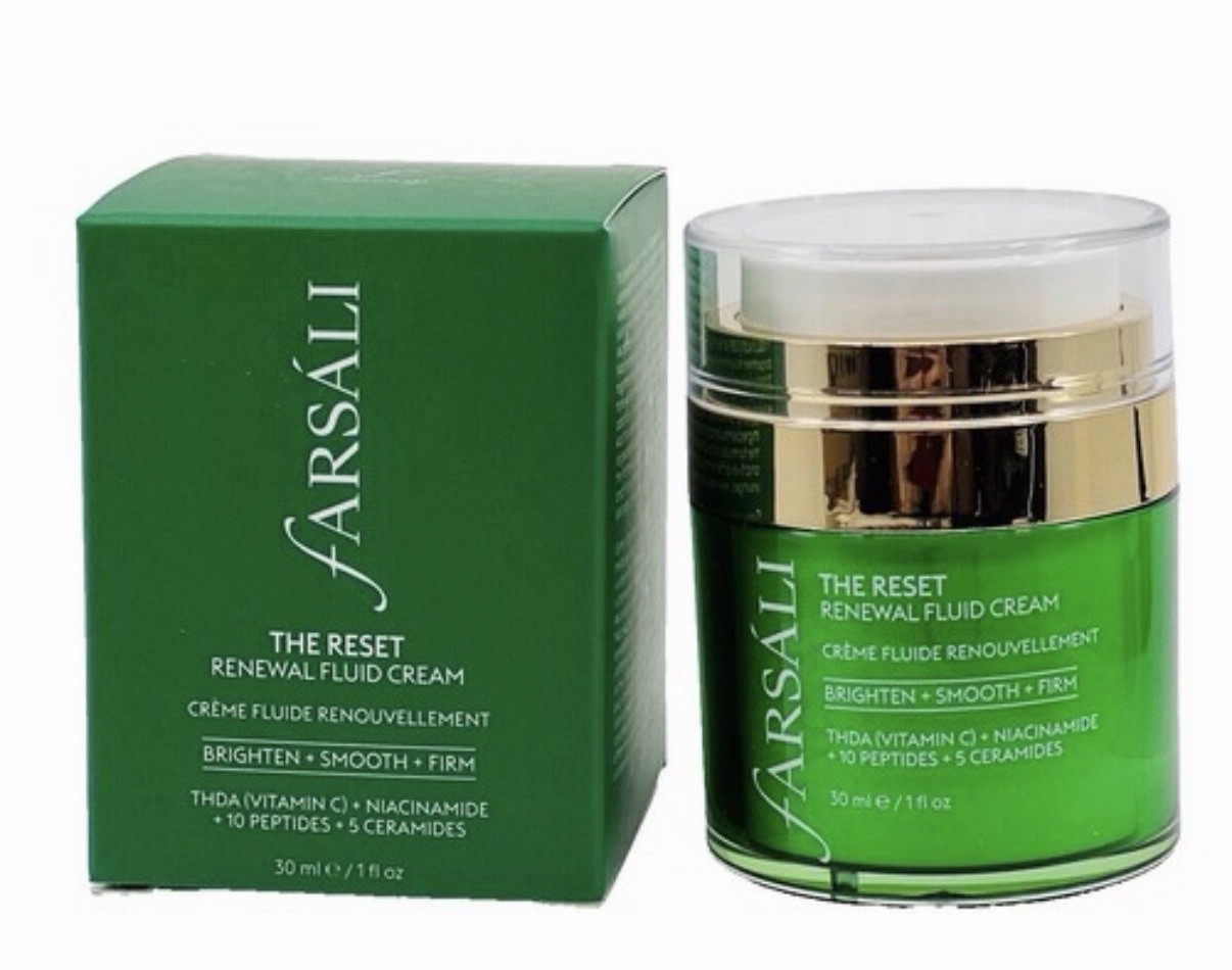 NEW IN BOX Farsali THE RESET Renewal Fluid Cream VitC 30ml/ 1 fl Oz
