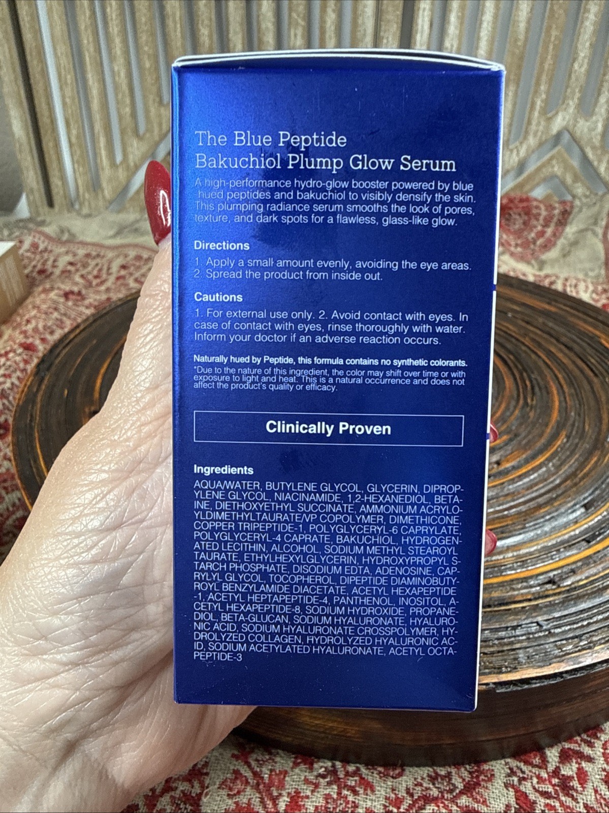 COSRX Blue Peptide Bakuchiol Plump Glow Serum 1.69oz Anti-Aging Korean Skincare