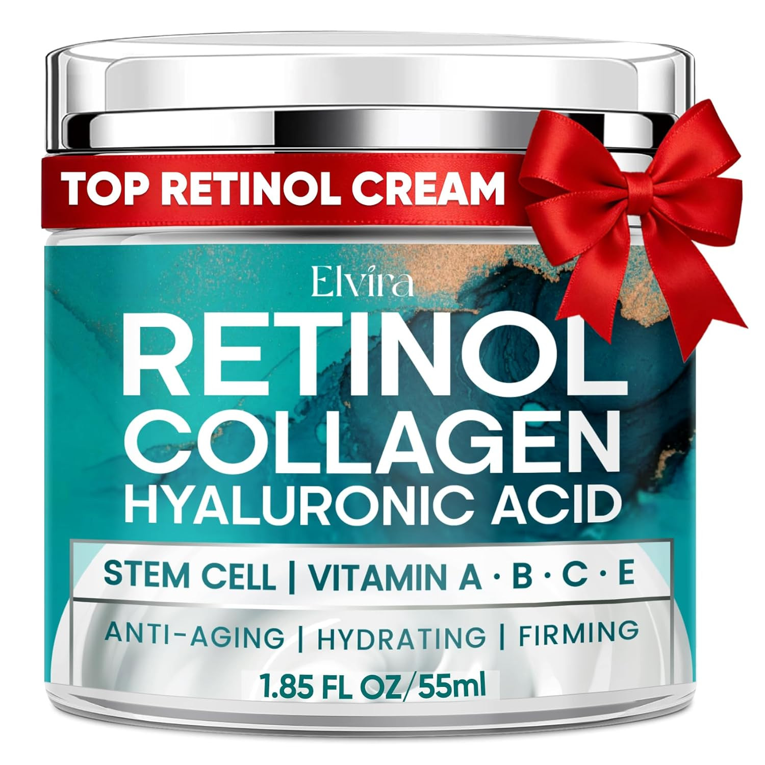 Elvira Retinol anti Aging Face Moisturizer- Collagen Cream with Stem Cell & Hyal