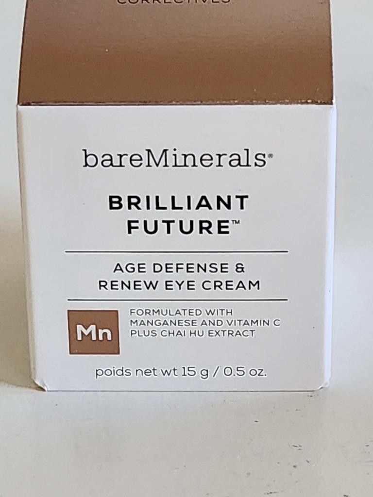 bareMinerals Brilliant Future Age Defense & Renew Eye Cream 0.5 Oz Anti-Aging