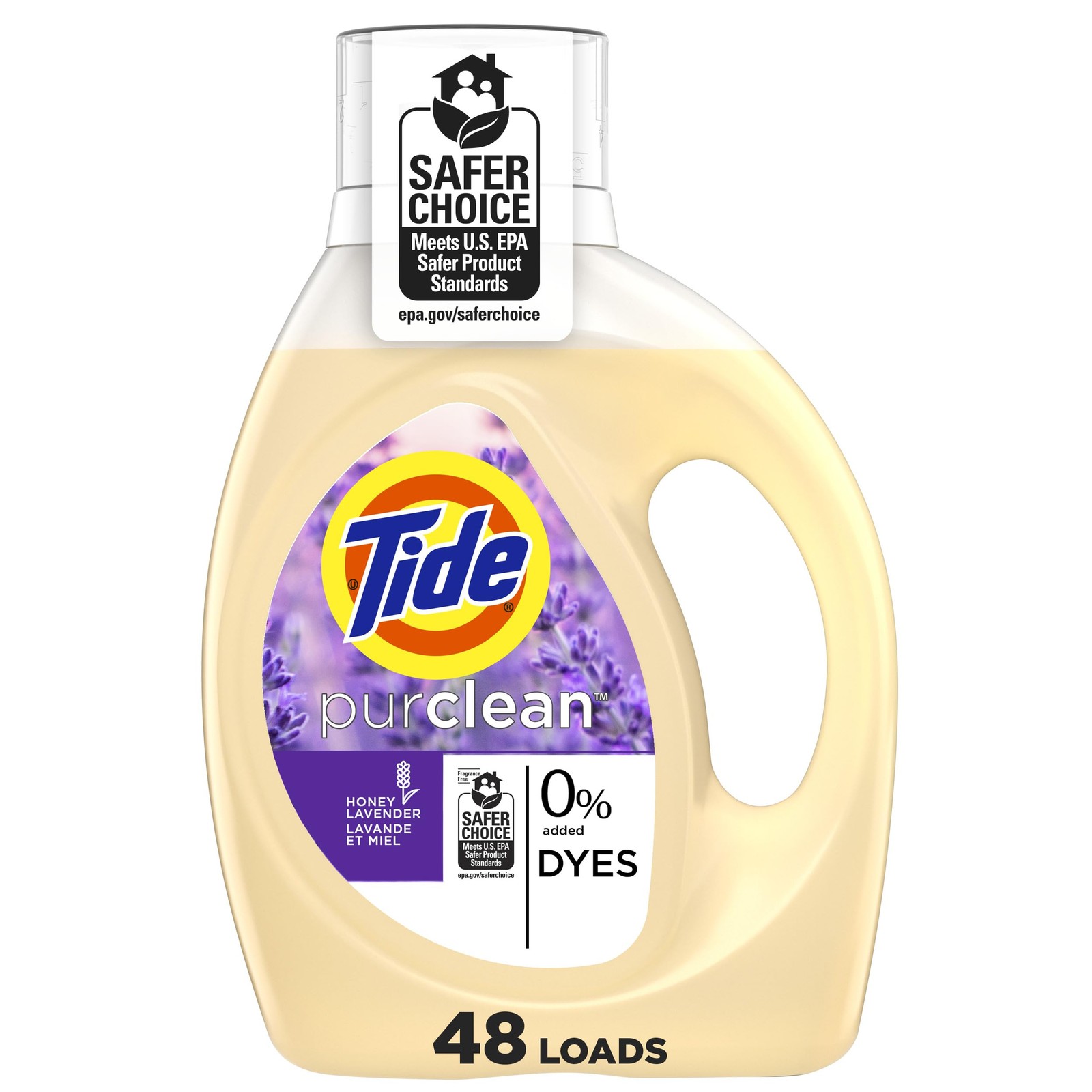 Tide Purclean Liquid Laundry Detergent, 63 fl oz, 48 63 Fl Oz (Pack of 1)