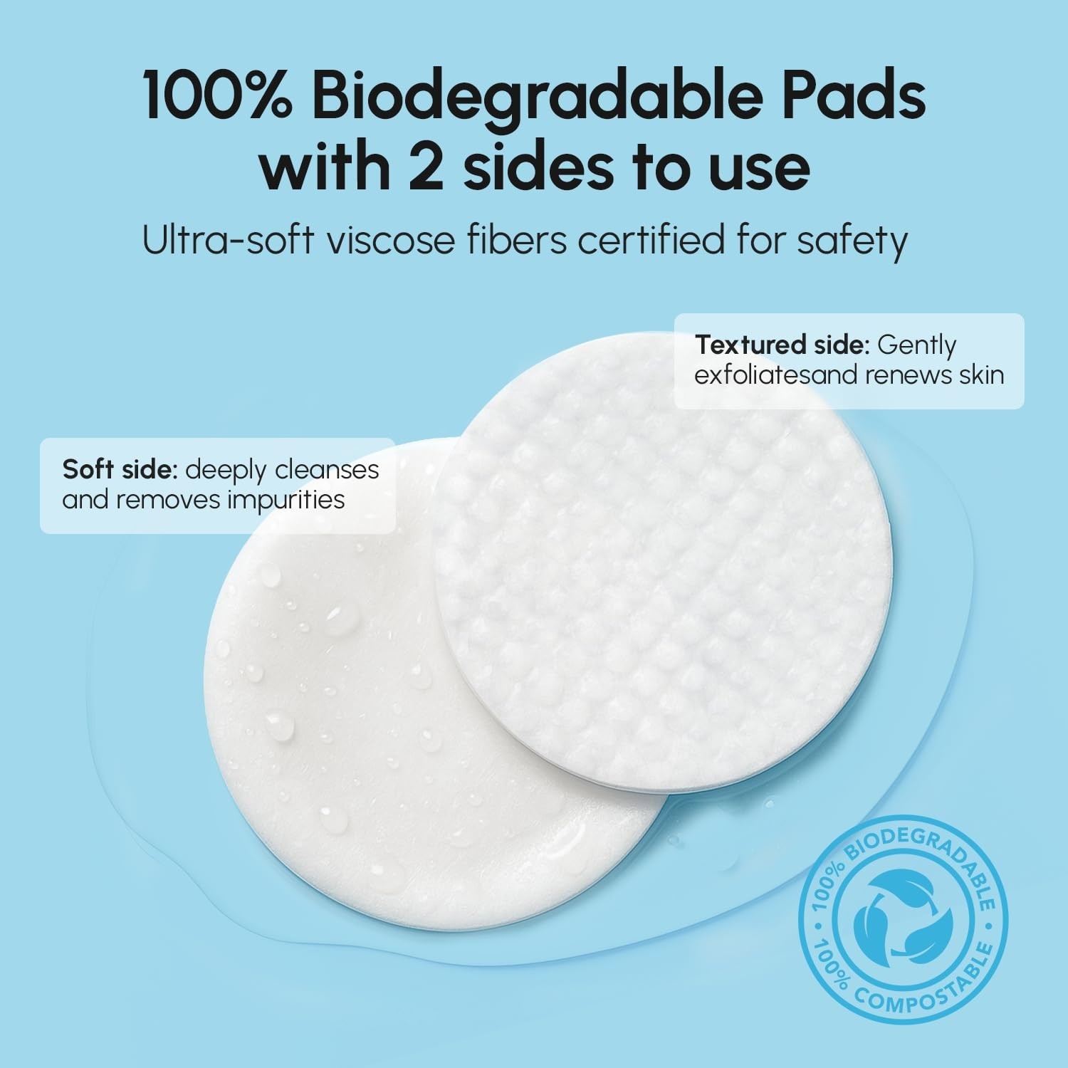 Glycolic Acid Pads – Toner Pads for Face Cleansing – Exfoliating Pad with Tea…
