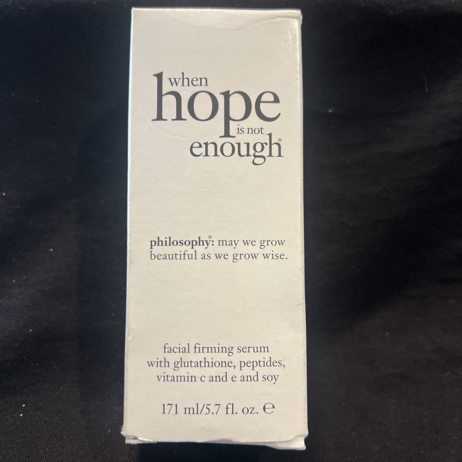 Philosophy When Hope Is Not Enough Facial Firming Serum – 5.7 oz / 171 ml New