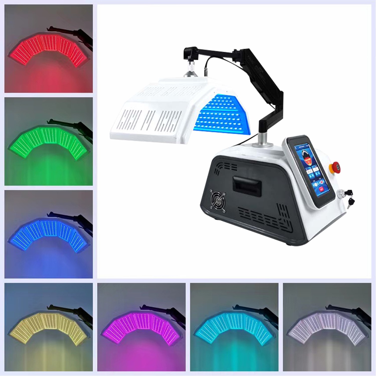 PDT 7 Colors LED Light Facial Beauty Anti-Aging Skin Care Photon Therapy Machine