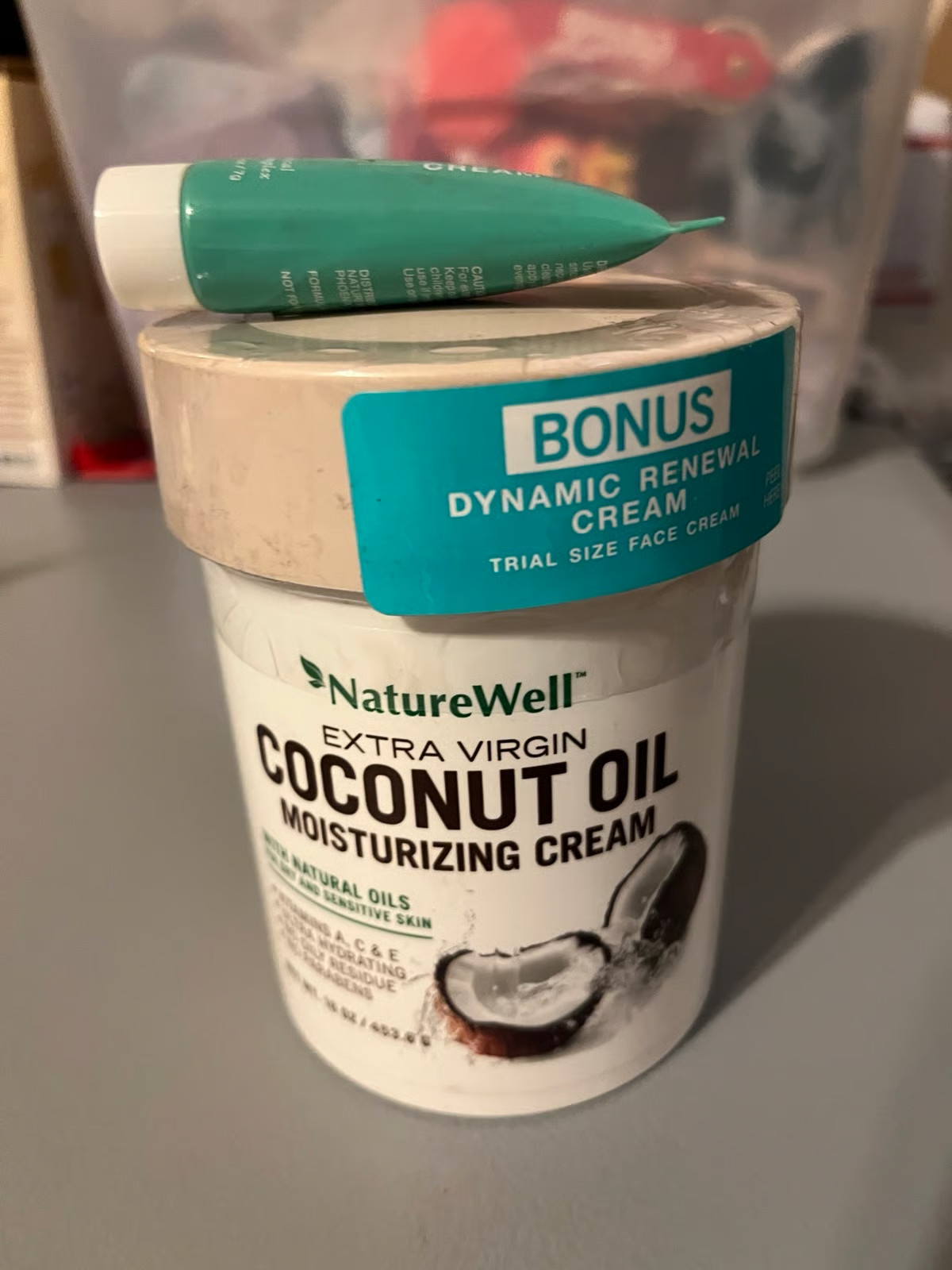 NatureWell Extra Virgin Coconut Oil Moisturizing Cream, 16 oz – New & Sealed