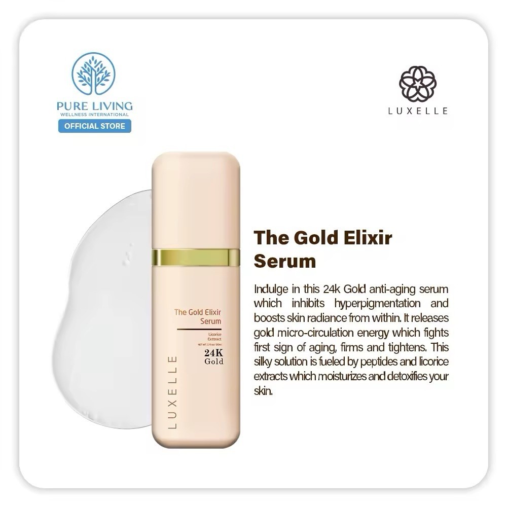 Luxelle 24k Gold The Gold Elixir Serum 30ml