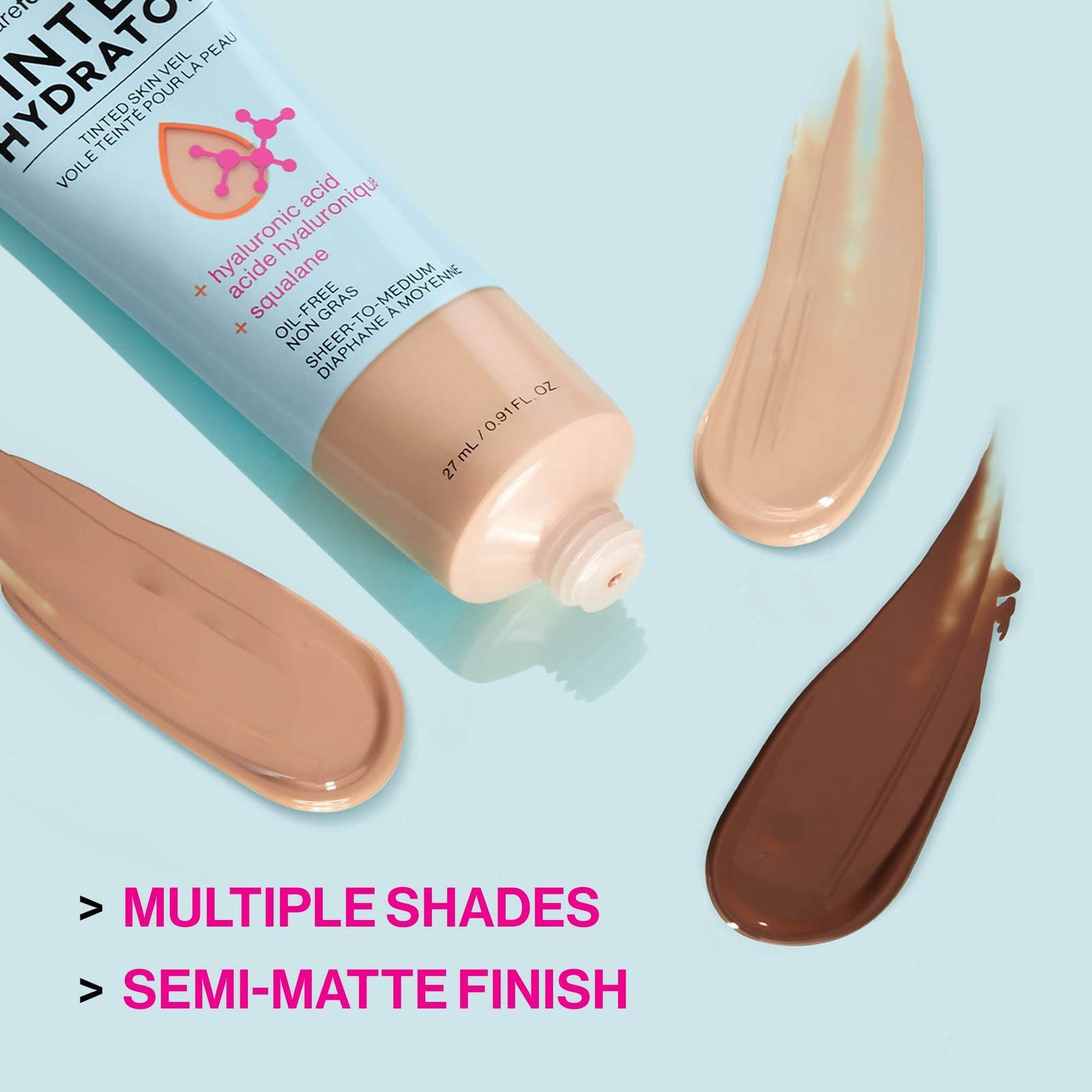 Tinted Hydrator with Hyaluronic Acid Squalane – Lightweight, Sheer Coverage