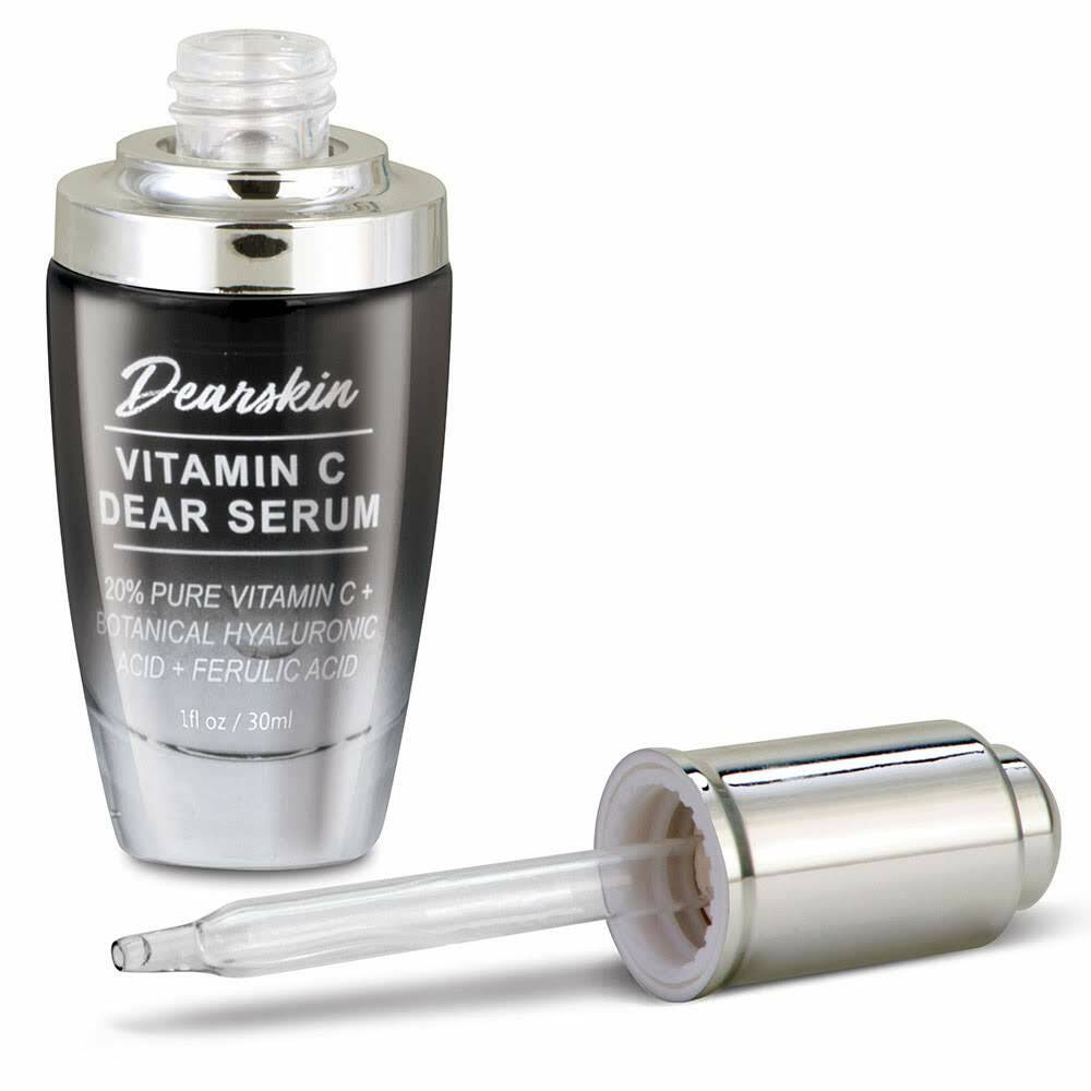 ▶Vitamin C Serum Organic with Hyaluronic Acid + Vitamin E Cruelty Free 1 fl oz