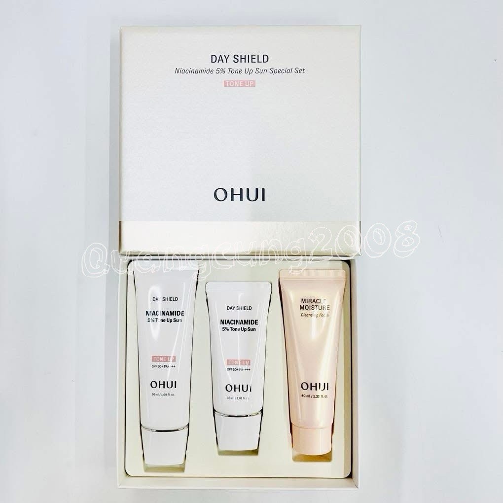 O HUI Day Shield Niacinamide 5% Tone Up Sun Special Set OHUI K-beauty