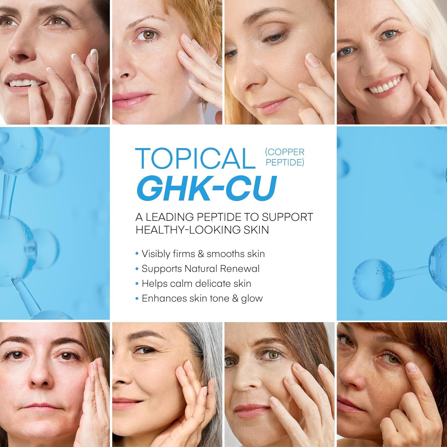 HealthyDerm Copper Peptides GHK-Cu Beef Tallow for Skin Blue Balm with Methyl…