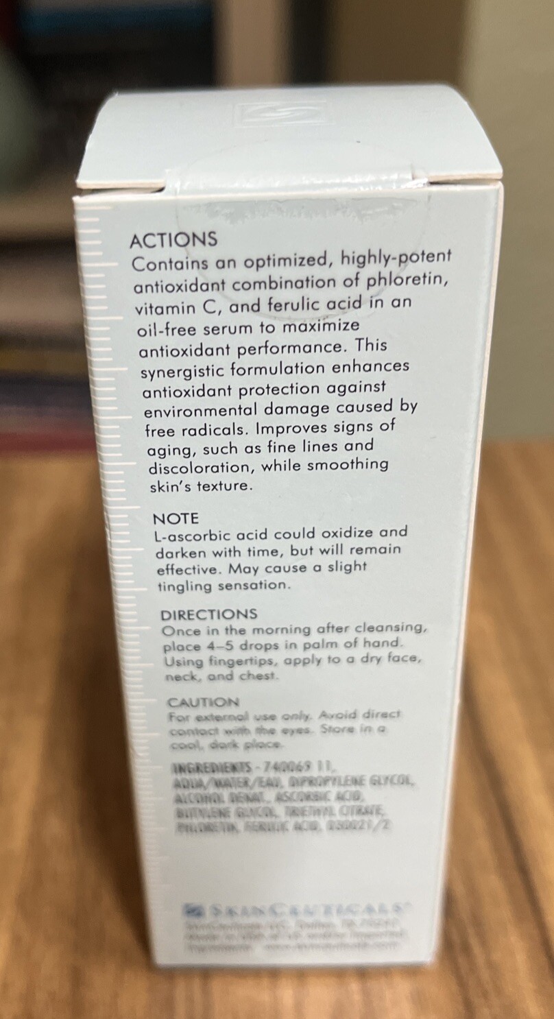 SkinCeuticals Phloretin CF Anti-Aging Serum – 1oz. Sealed. NIB