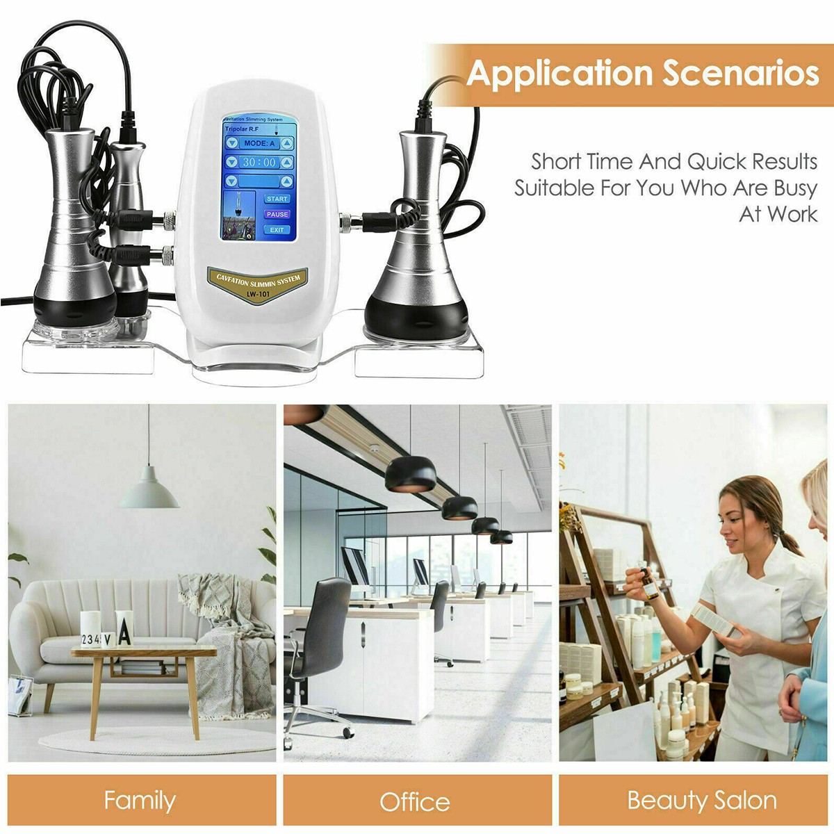 Professional 3 in1 Body Spa Equipment For Hands Legs Arms Skin Tightening Device
