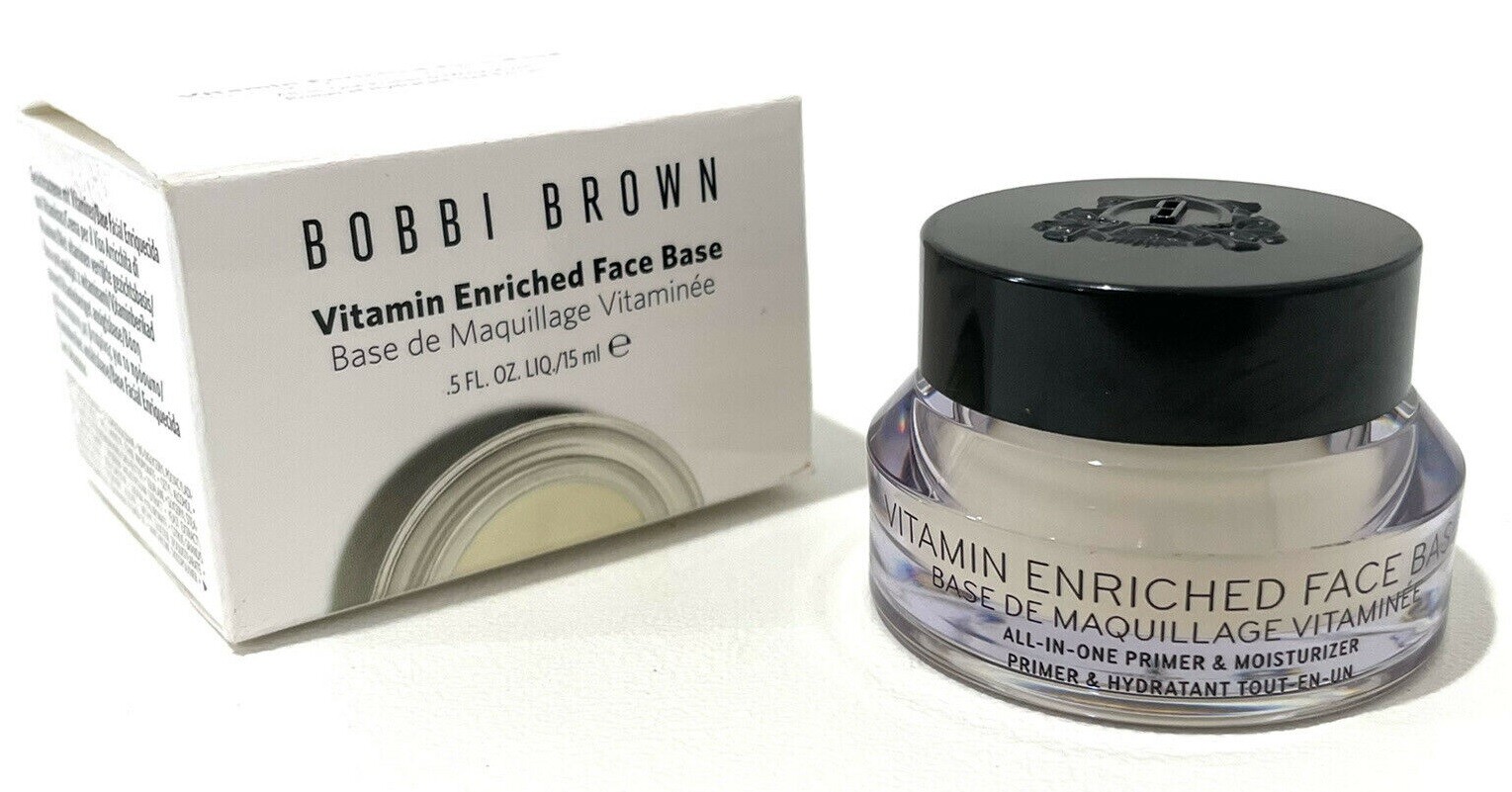 Bobbi Brown Vitamin Enriched Face Base Primer Moisturizer .5 oz / 15 ml Jar NIB