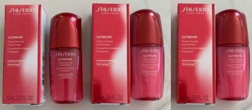 3 x Shiseido Ultimune Power Infusing Concentrate 0.33oz / 10ml Each Total 30ml N