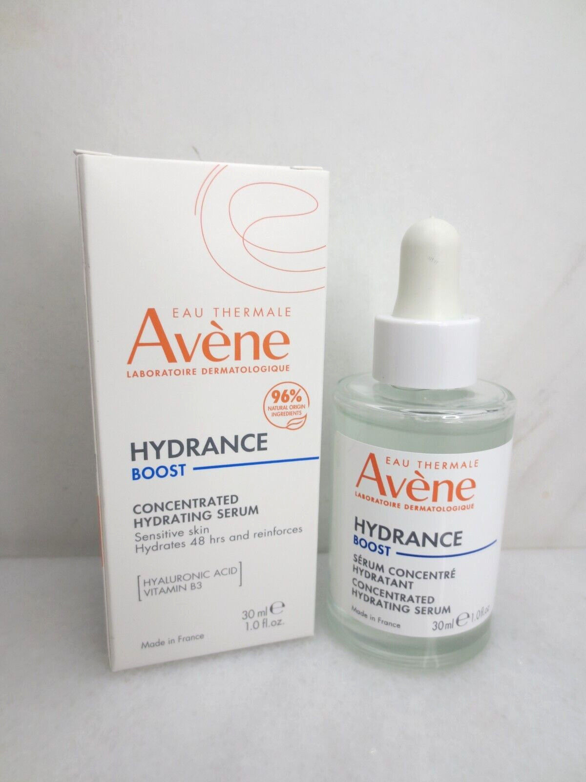 AVENE HYDRANCE BOOST CONCENTRATED HYDRATING SERUM 1 OZ BOXED 2PCS EXP: 03/27