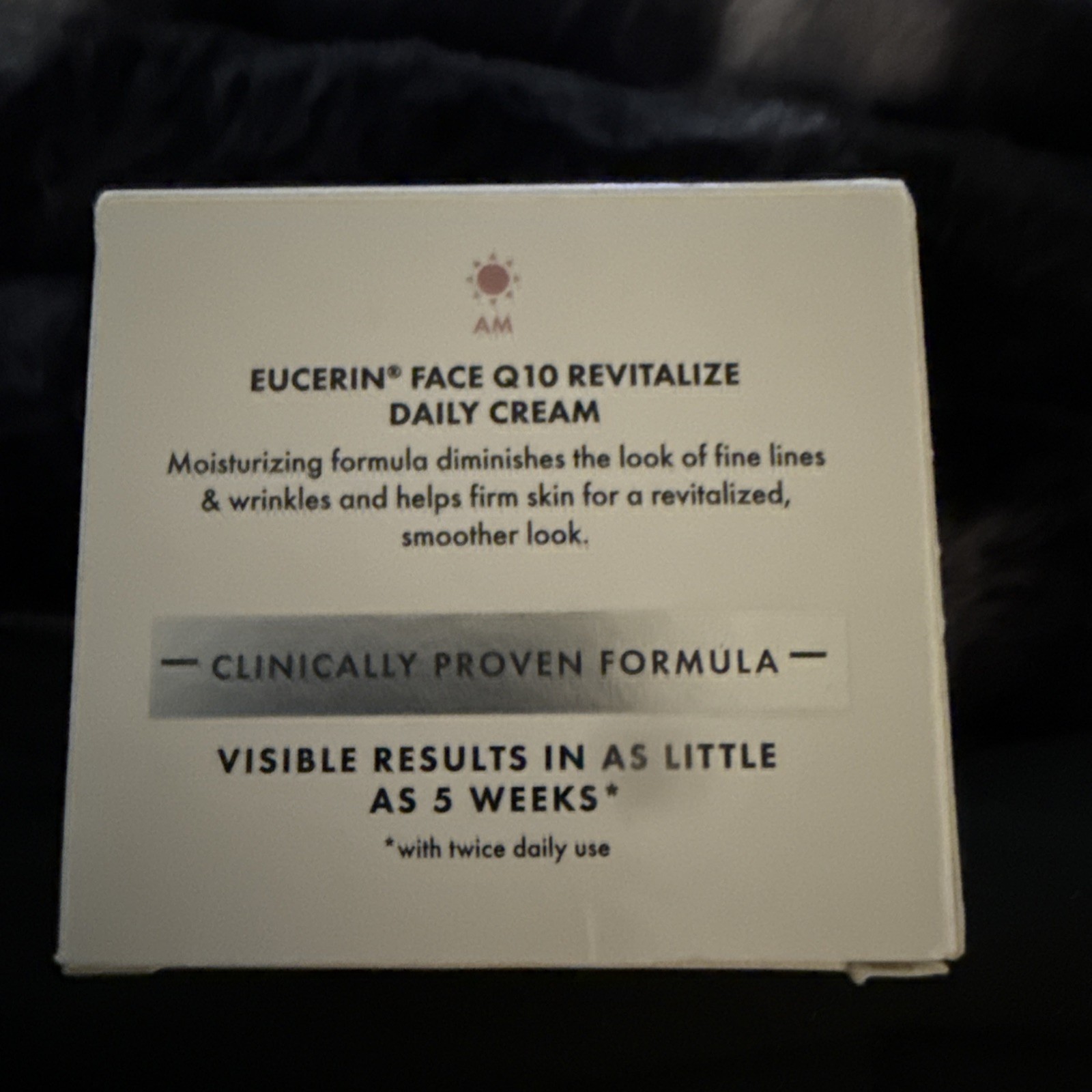 EUCERIN Q10 Revitalize Anti Wrinkle Face Cream for All Skin Types. Brand New