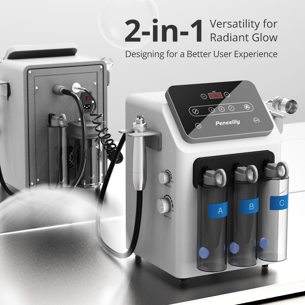 Hydro Dermabrasion Machine Hydrogen Oxygen Facial Care Skin Glowing Salon Grade