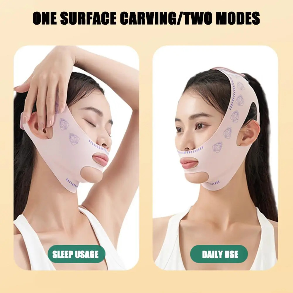 Chin Cheek Slimming Bandage V Shaper V Line Lifting Mask Face Lifting Anti…