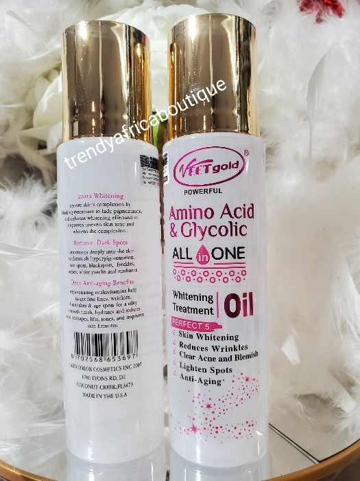 X 1 SALE Veetgold AMINO ACID & Glycolic ALL IN ONE whitening Treatment Oil.
