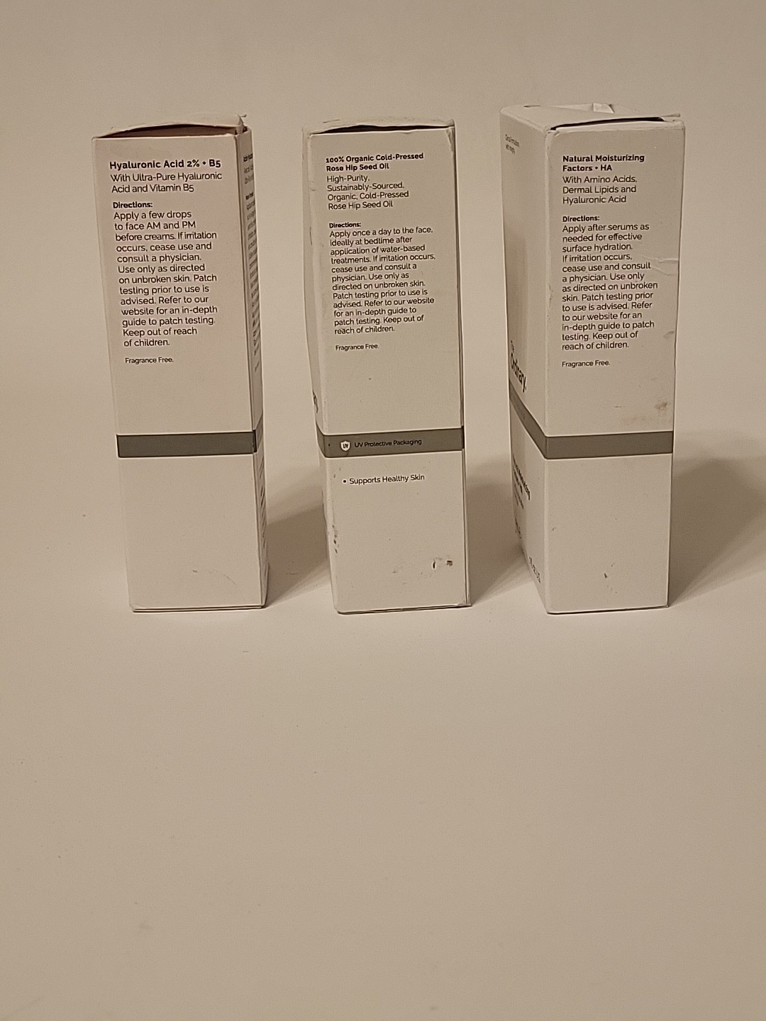 The Ordinary Hyaluronic Acid 2%, 100% Rose Hip Seed Oil & Natural Moisturizer HA