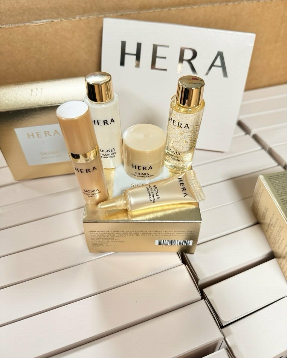 HERA SIGNIA Special Kit 5 Items Water Essence Emulsion Serum Eye Cream K-Beauty