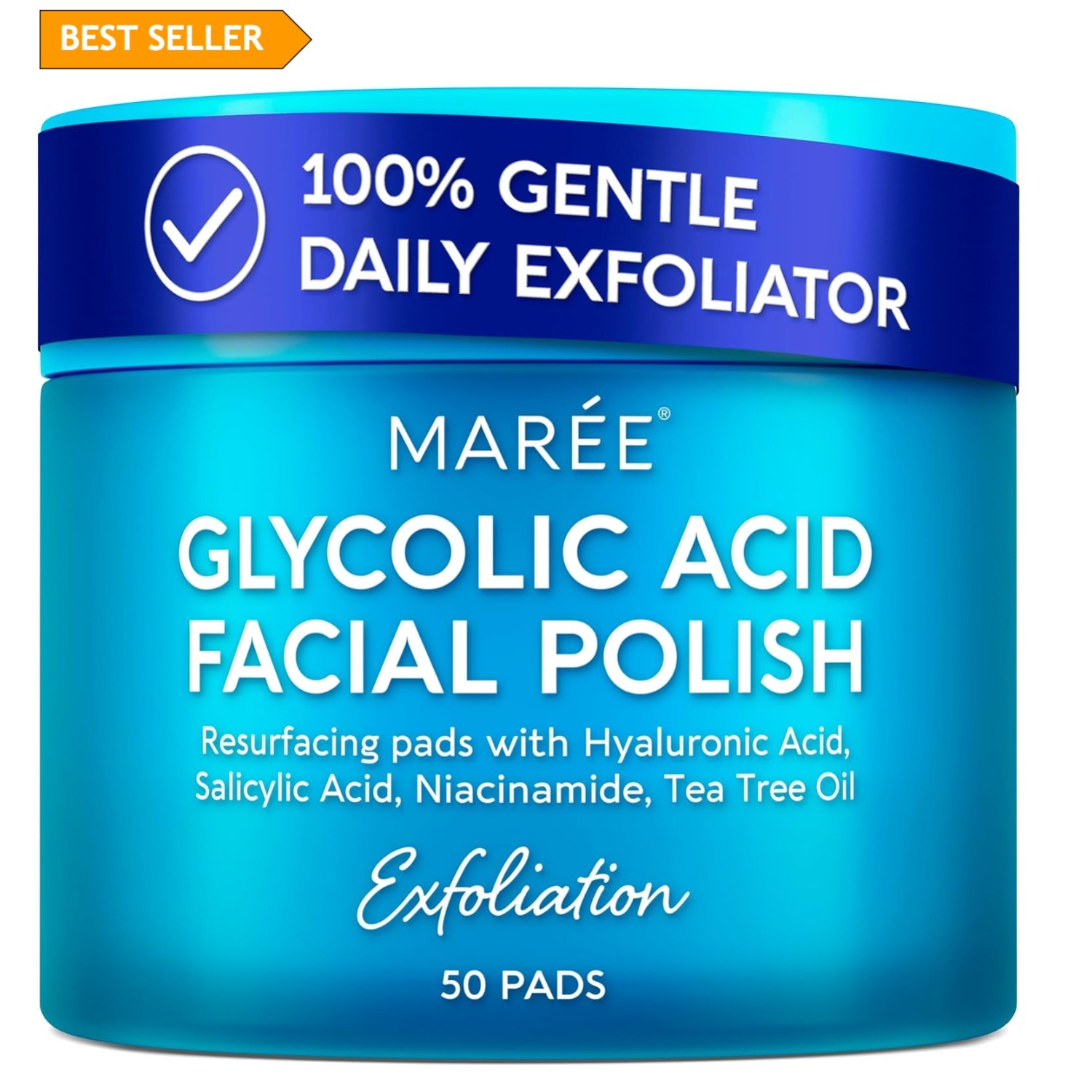 Glycolic Acid Pads – Toner Pads for Face Cleansing – Exfoliating Pad with Tea…