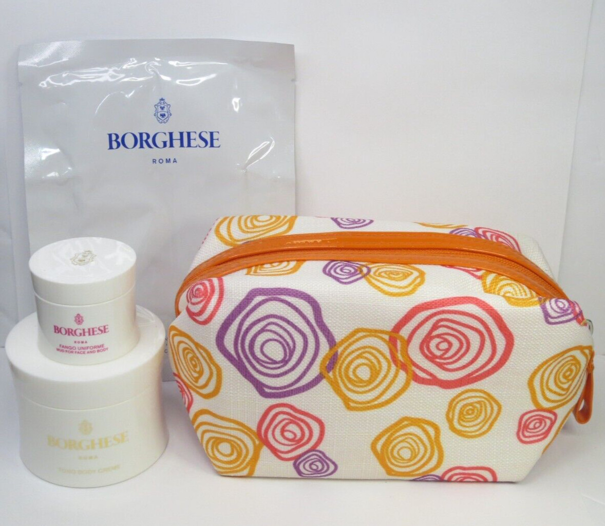 BORGHESE 3 PC SET – BODY CREME, MUD MASK & HAND MASK SHEET SEE DETAILS