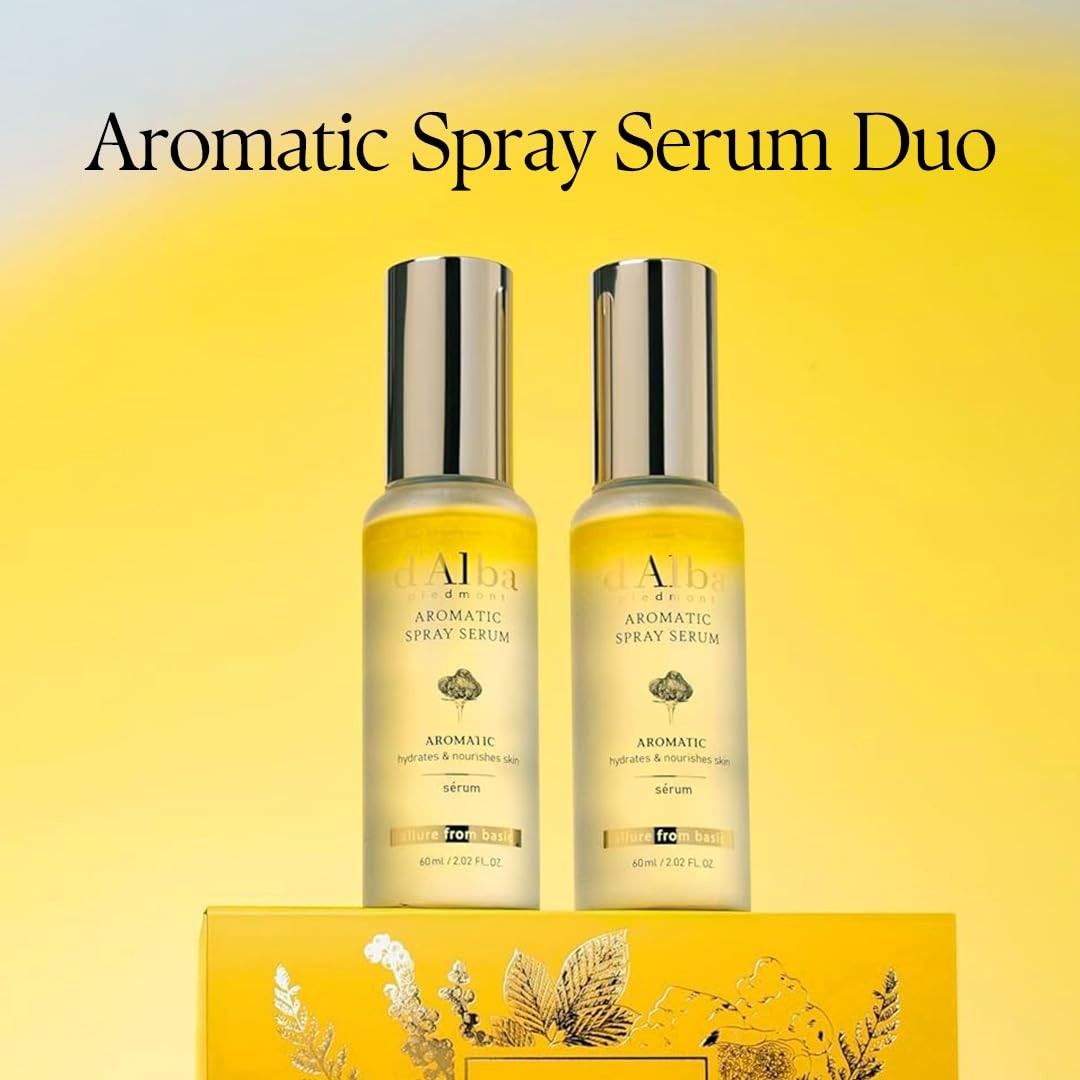 White Truffle Vegan Gift Set, 2 bottles First Aromatic Spray Serum, Deep Hydr…