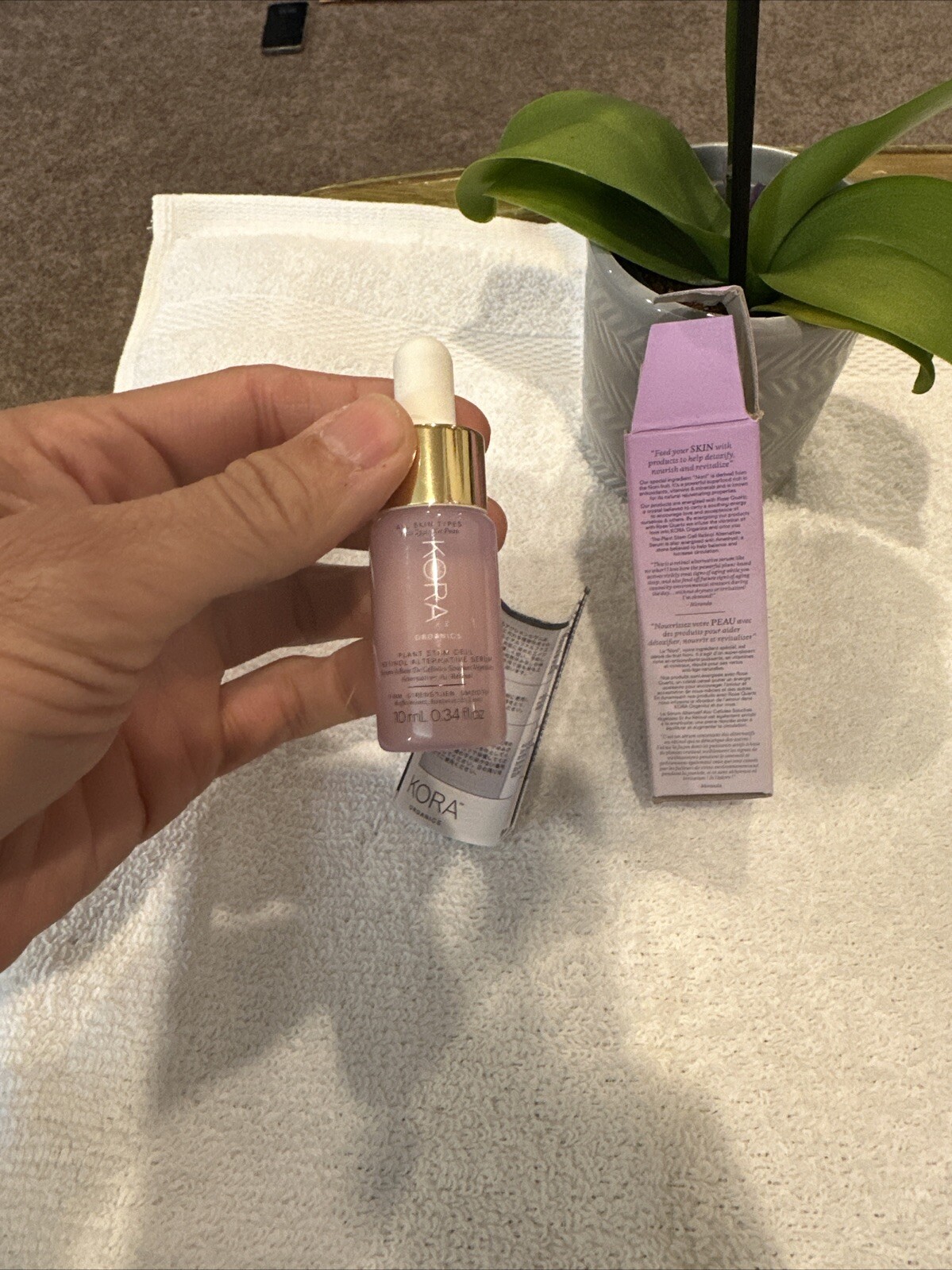 NEW Kora Organics Plant Stem Cell Retinol Alternative Serum 0.34oz 10ml NEW