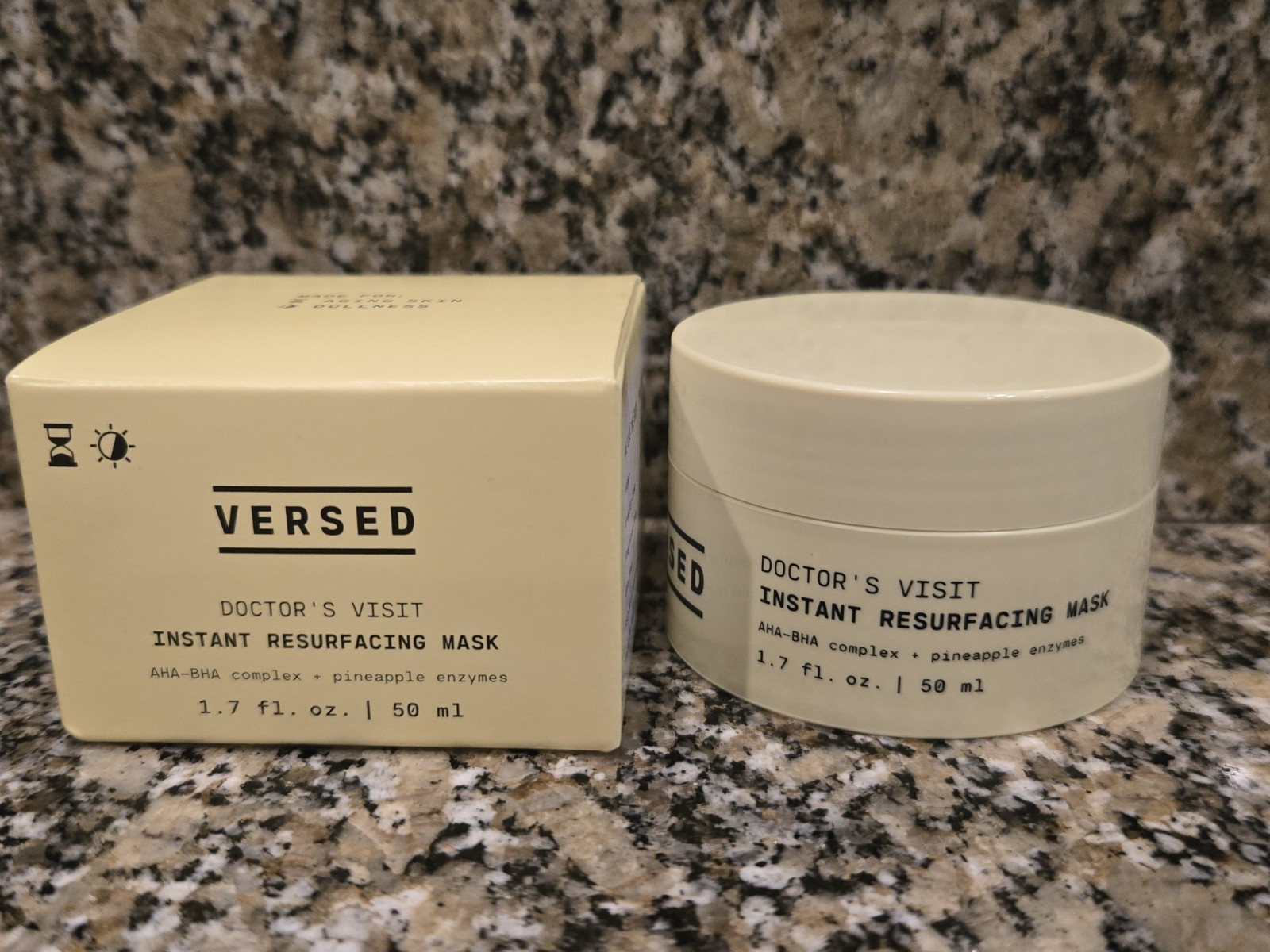 Versed DOCTOR’S VISIT Instant RESURFACING MASK Pineapple Enzymes 1.7oz AHA BHA