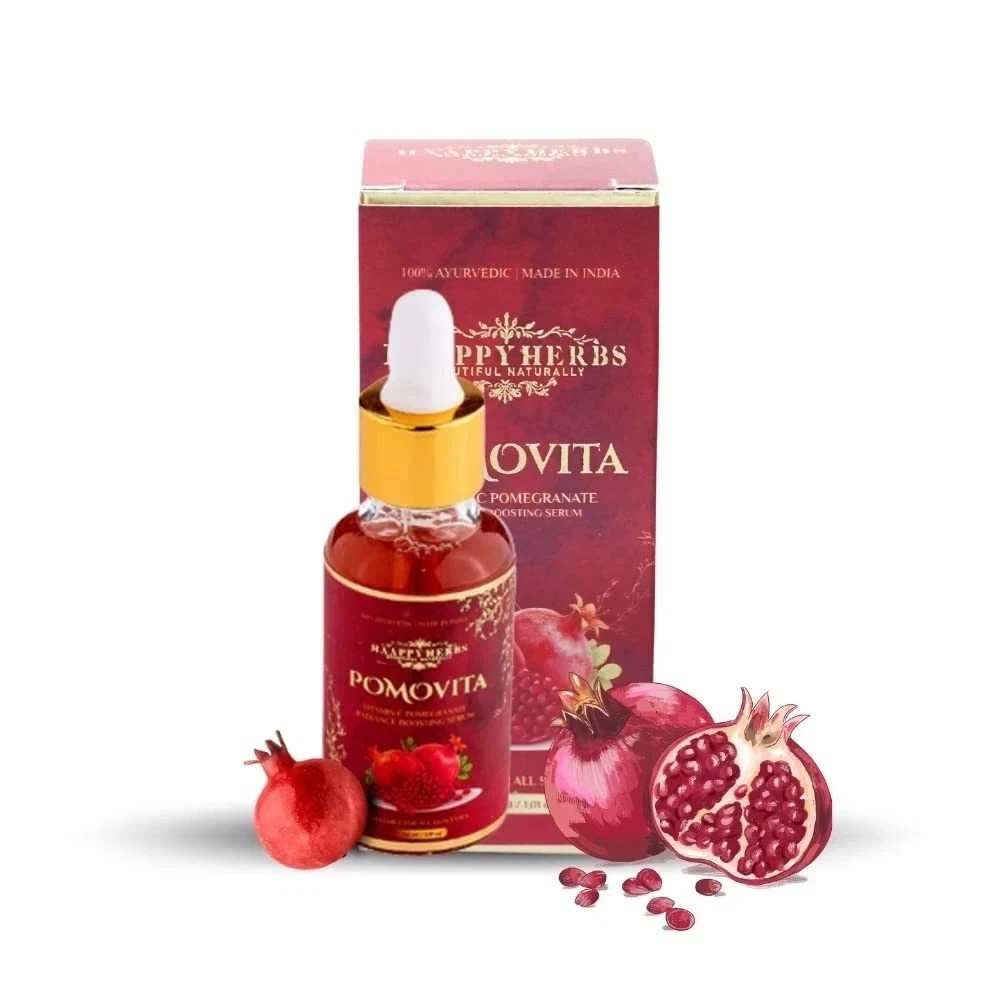 Haappy Herbs Pomovita Vitamin C Pomegranate Radiance Boosting Serum 30ml