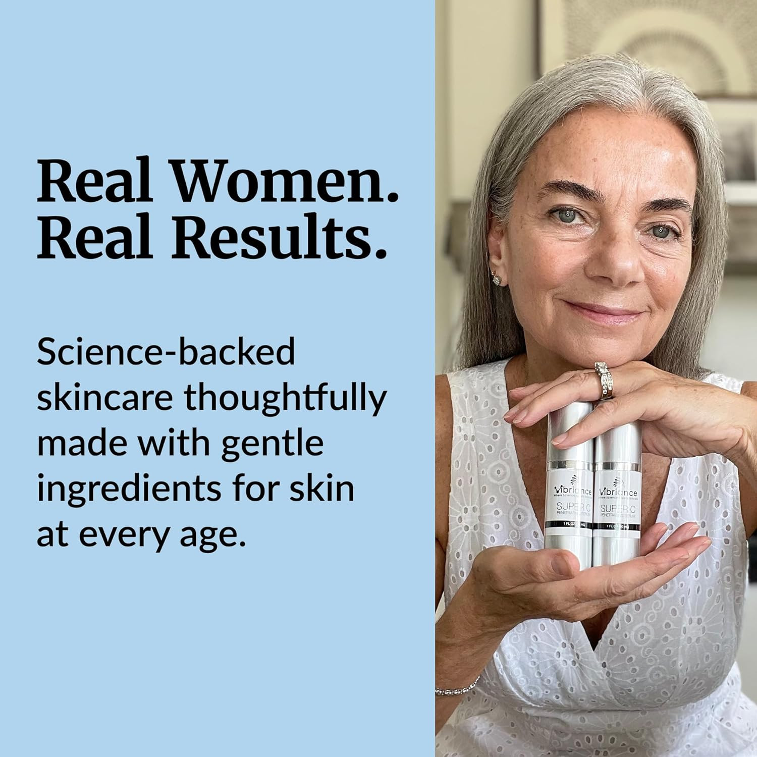 Super C Serum for Mature Skin – All-in-One Vitamin Formula Hydrates, Firms, Lift