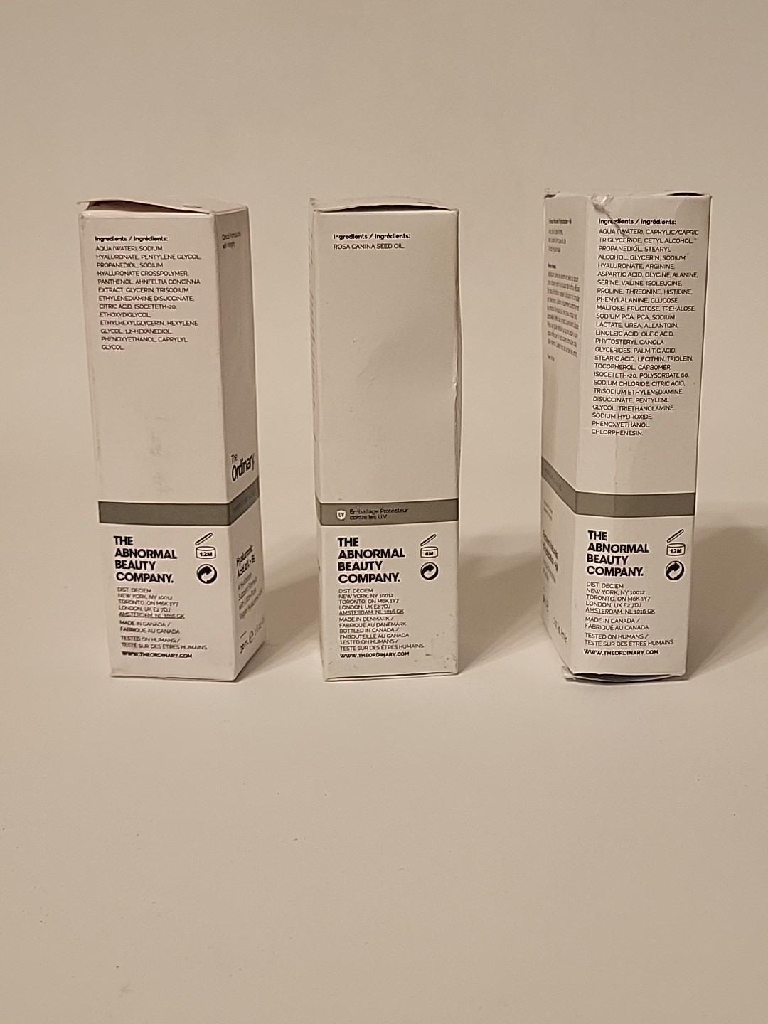 The Ordinary Hyaluronic Acid 2%, 100% Rose Hip Seed Oil & Natural Moisturizer HA