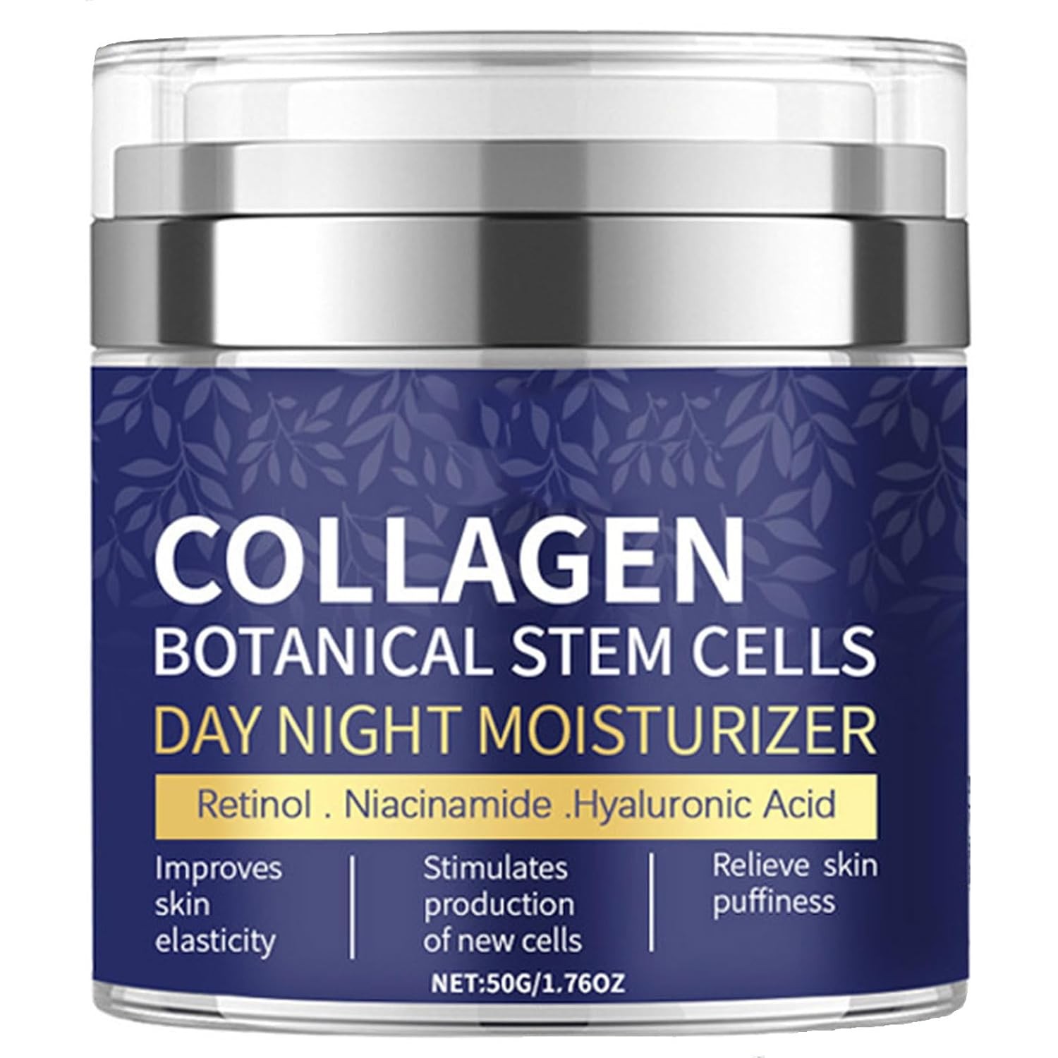 Collagen Face Moisturizer with Airless Pump – Anti-Aging Day & Night Cream, 1.8