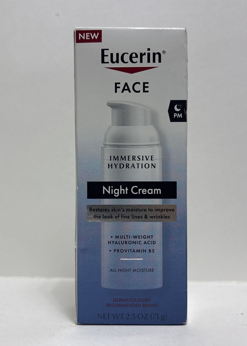 Eucerin Face Immersive Hydration Night Cream W/ Hyaluronic Acid-2.5oz.