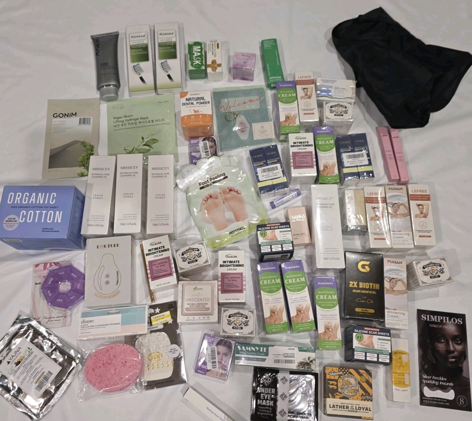 HUGE BEAUTY LOT MASKS SKIN WHITENING CREAMS GLAM SKIN Spa Self CARE Pamper NEW