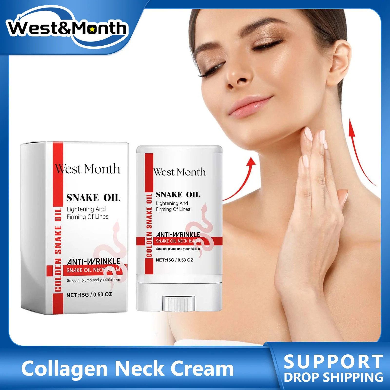 Collagen Neck Cream for Firming, Lifting, and Brightening Skin