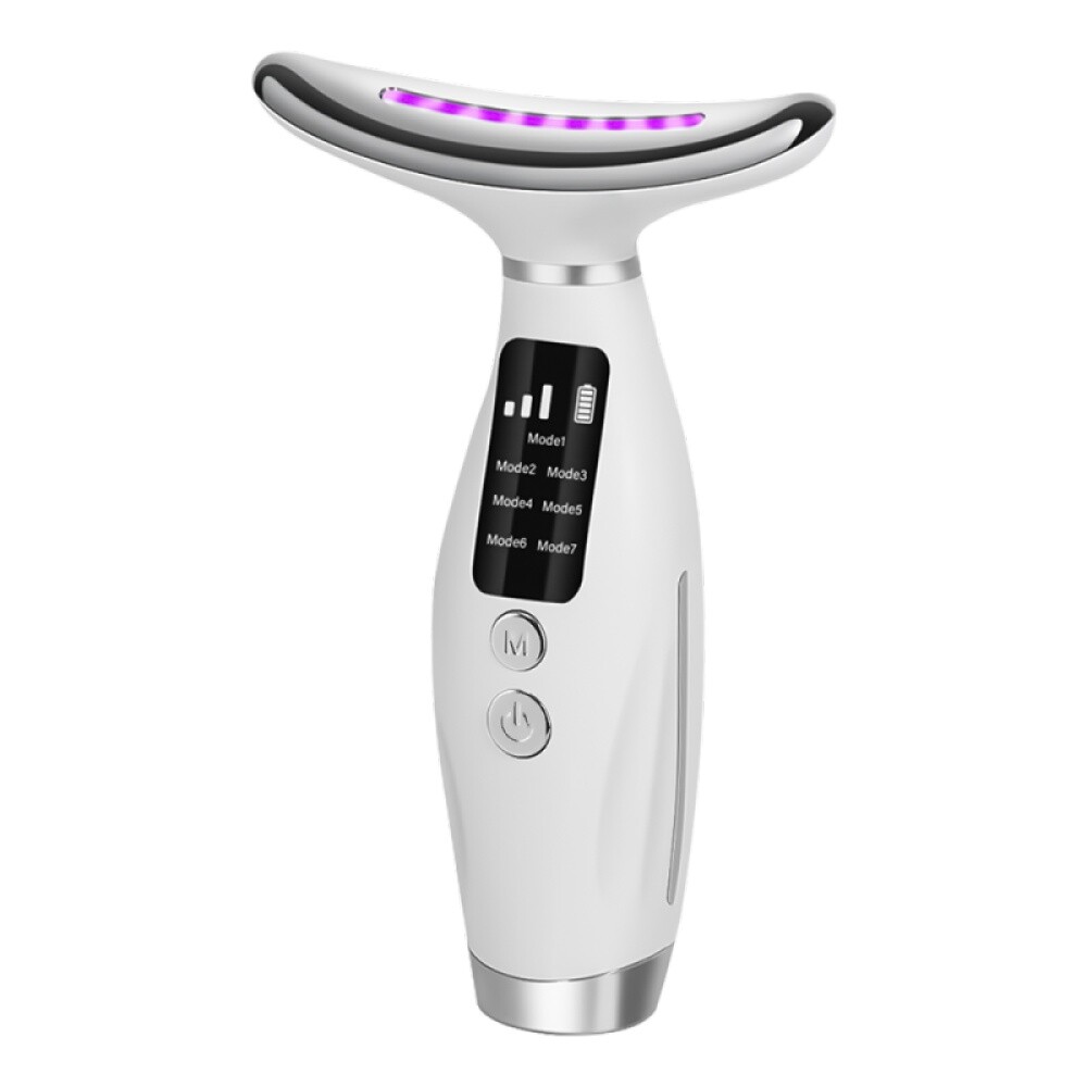 Neck Face Massager Face Sculpting Tool 7 Colour Modes and Vibration for Facial